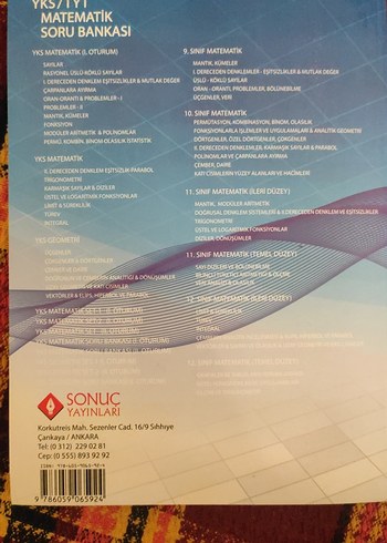 YKS/TYT Matematik Soru Bankası - Görsel 4