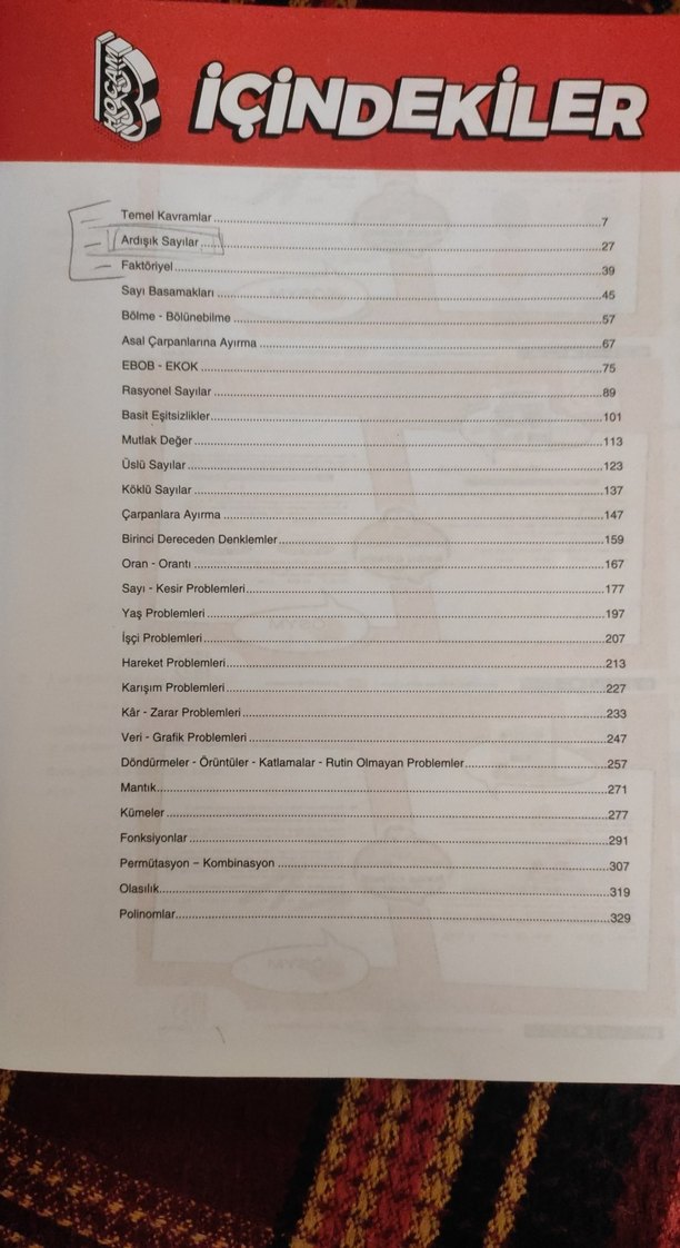 Benim Hocam TYT 2023 Matematik Soru Bankası - Görsel 3