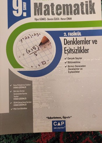 9. Sınıf Matematik 1,2,4,5 Fasikül - Görsel 3