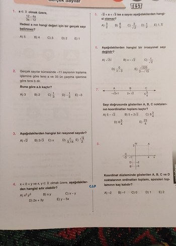 9. Sınıf Matematik 1,2,4,5 Fasikül - Görsel 4