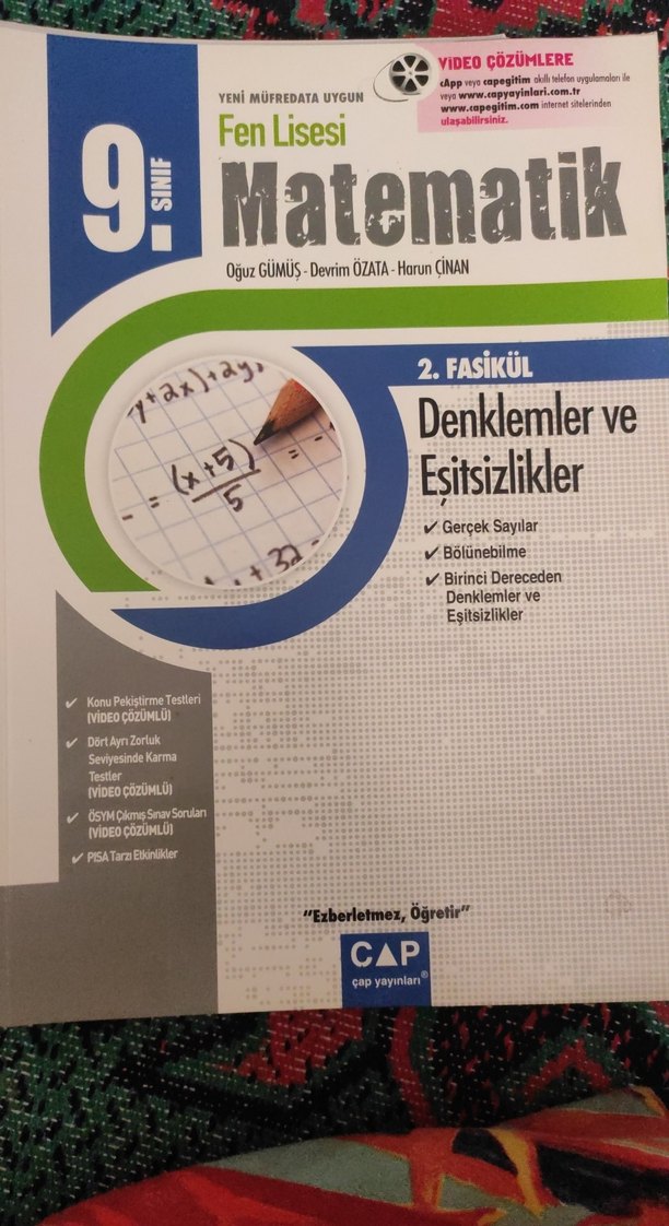 9. Sınıf Matematik 1,2,4,5 Fasikül - Görsel 3