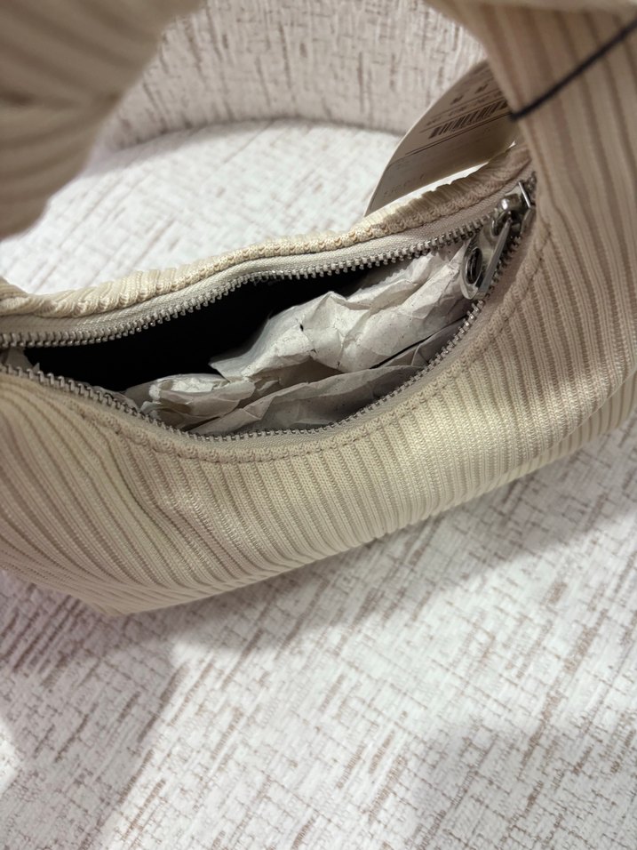 Pull and bear Ekru Fitilli Mini Omuz Çantası — görsel 8/10