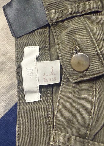 Haki kot şort - Görsel 2