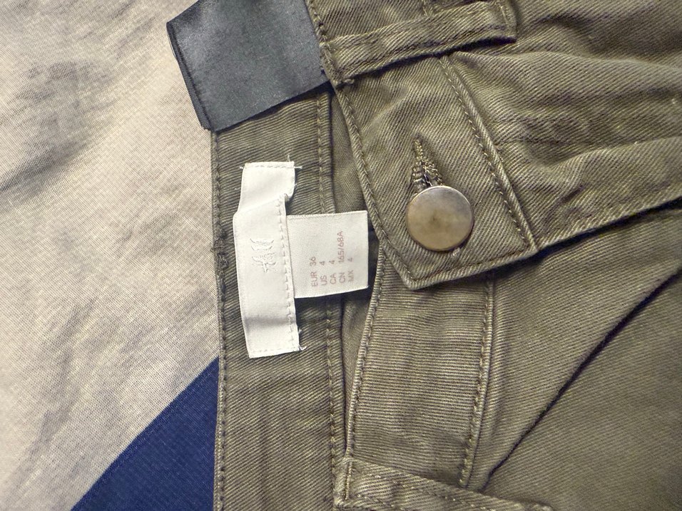 Haki kot şort - Görsel 2