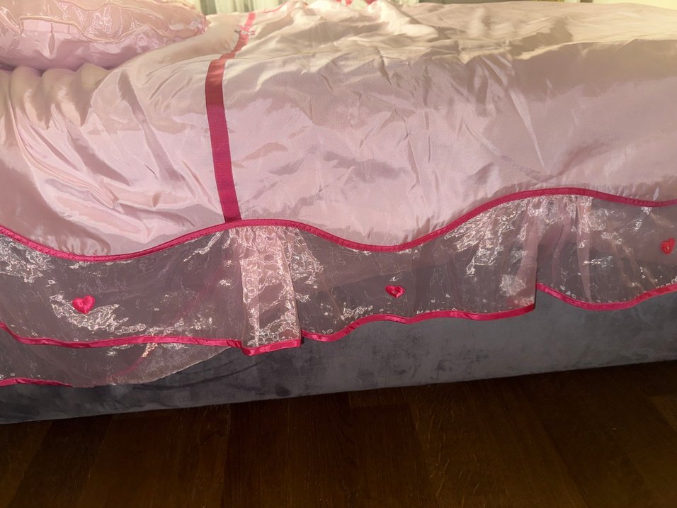 Çilek kız çocuk yatak örütüsü - Görsel 5