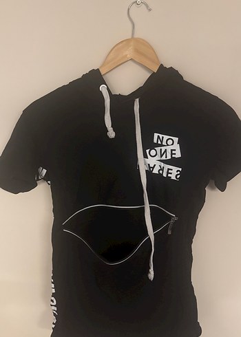 Siyah Erkek Kısa Kollu Baskılı Tişört - Görsel 2