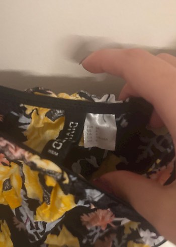 Sarı Çiçek Desenli Bohem Tulum - Görsel 2