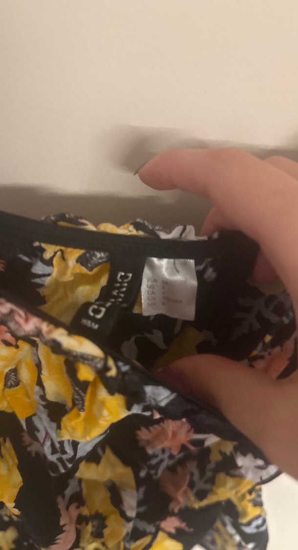 Sarı Çiçek Desenli Bohem Tulum - Görsel 2