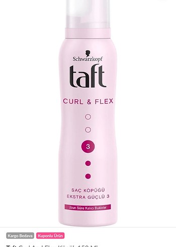 Schwarzkopf Taft Curl & Flex Saç Köpüğü - Görsel 2
