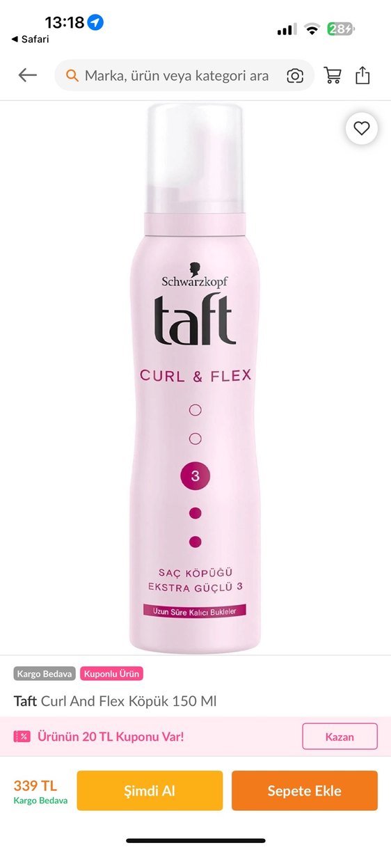 Schwarzkopf Taft Curl & Flex Saç Köpüğü - Görsel 2