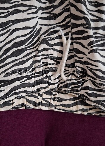 Zebra desen jogger pantolon