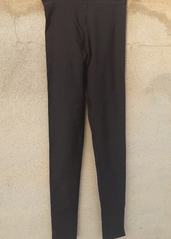 Yüksek Bel  Tayt , Siyah , kendinden parlak - Görsel 2