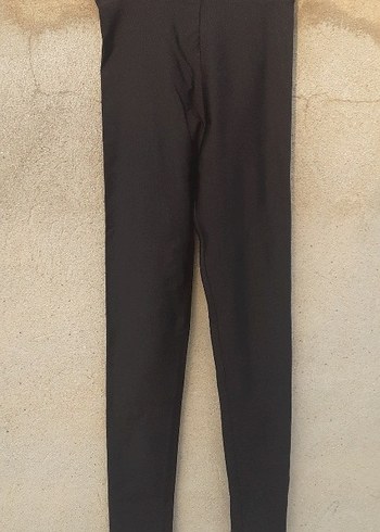 Yüksek Bel  Tayt , Siyah , kendinden parlak - Görsel 12