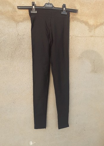 Yüksek Bel  Tayt , Siyah , kendinden parlak - Görsel 14