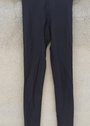 Yüksek Bel  Tayt , Siyah , kendinden parlak - Görsel 3