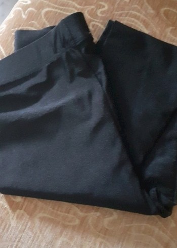 Yüksek Bel  Tayt , Siyah , kendinden parlak - Görsel 4