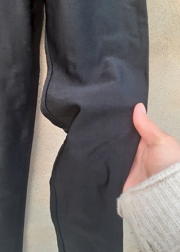 Yüksek Bel  Tayt , Siyah , kendinden parlak - Görsel 18