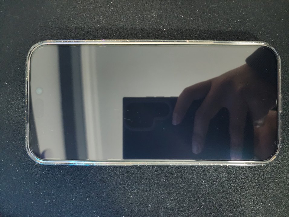 Apple iPhone 17 Pro Max Siyah Simli Şeffaf Kılıf - Görsel 4