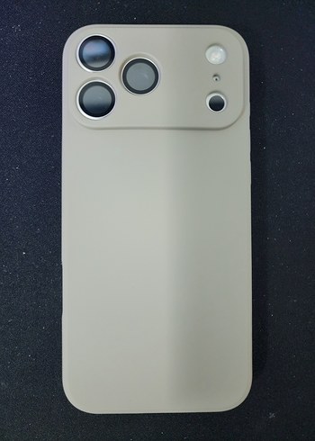 Apple iPhone 17 Pro Max Gri Silikon Kılıf - Görsel 2