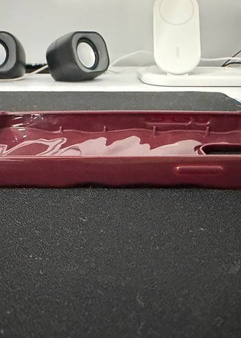 Apple iPhone 15 Pro Max Bordo Su Dalgası Kılıf - Görsel 7