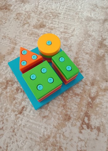 Renkli Eğitici Daire ve Üçgen Bloklar - Görsel 2