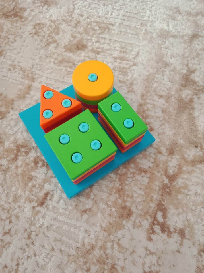 Renkli Eğitici Daire ve Üçgen Bloklar - Görsel 2