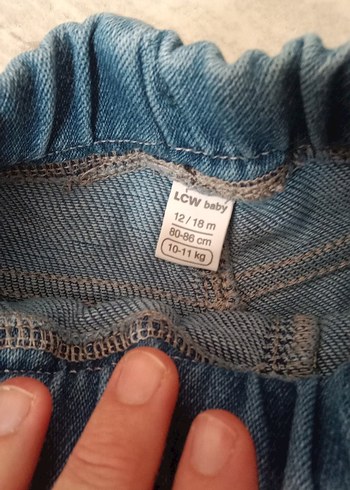 Erkek Çocuk Lastikli Mavi Denim Pantolon - Görsel 2