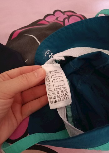 Mavi Çocuk Şapkası Velcro Bağlamalı - Görsel 2