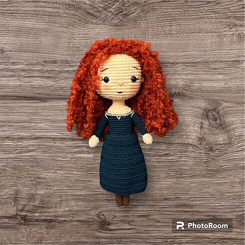  Beden Renk Amigurumi Merida bebek