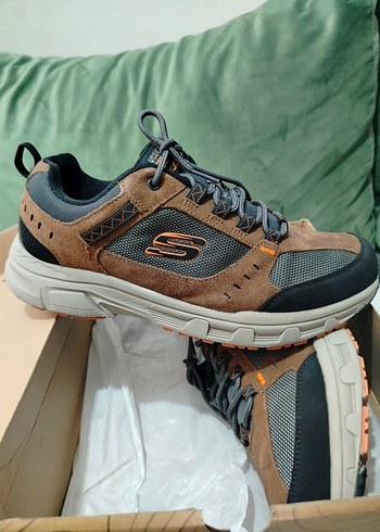 Skechers ORJİNAL Skechers Erkek Spor Ayakkabı Kahverengi Gri