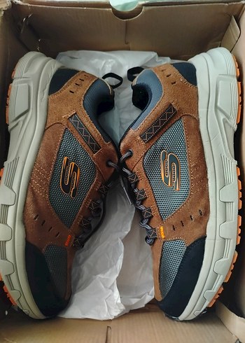 ORJİNAL Skechers Erkek Spor Ayakkabı Kahverengi Gri