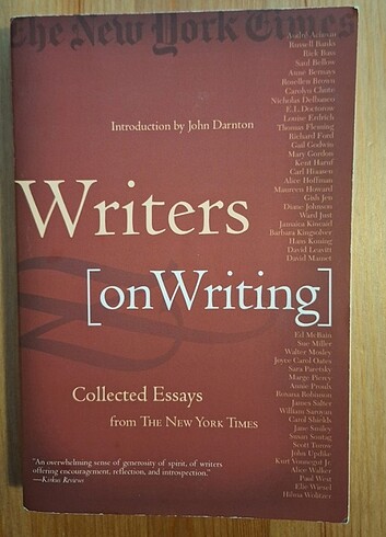 Writers On Writing Collected Essays From New York Times