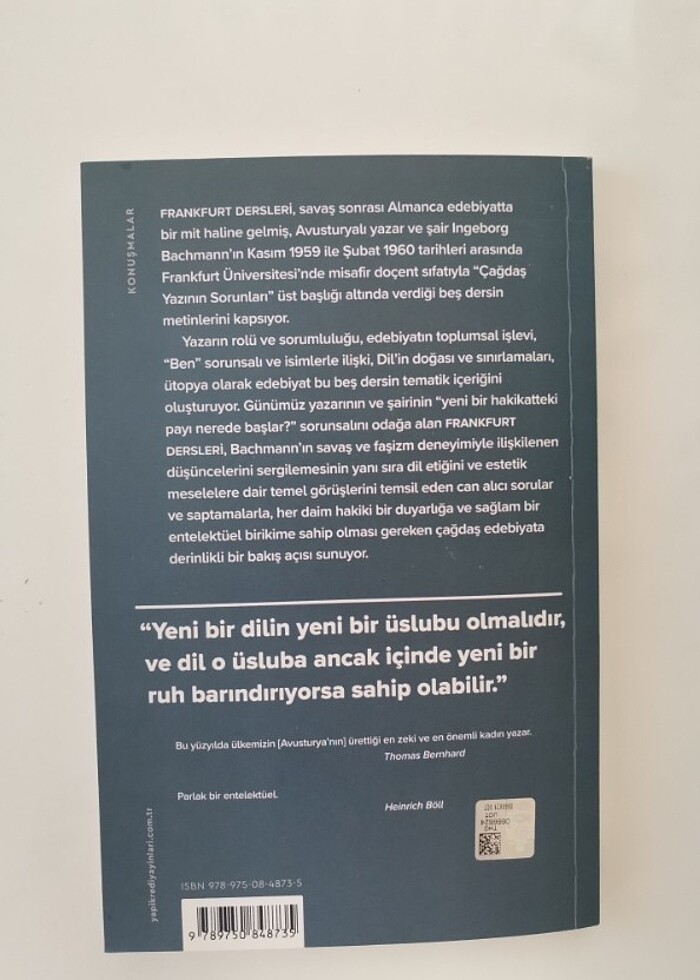 Frankfurt Dersleri Ingeborg Bachmann - Görsel 3