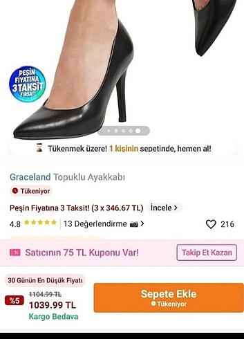 Deichmann Stiletto Topuklu ayakkabı 