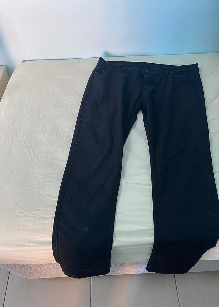 Siyah dar paça pantolon - Görsel 2