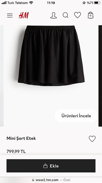 Bershka SİYAH ŞORT ETEK
