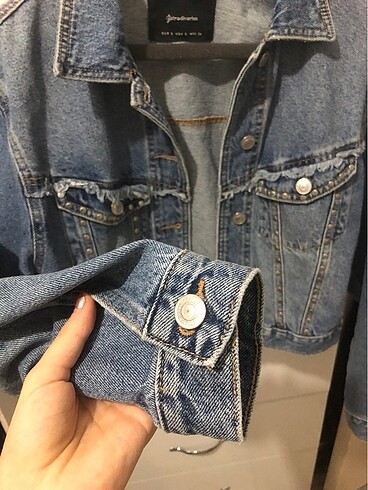 s Beden mavi Renk stradivarius kot ceket
