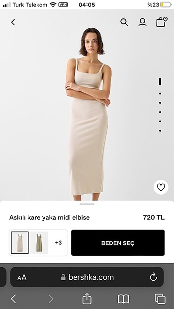 askılı kare yaka midi elbise bershka uzun elbise pull and bear e