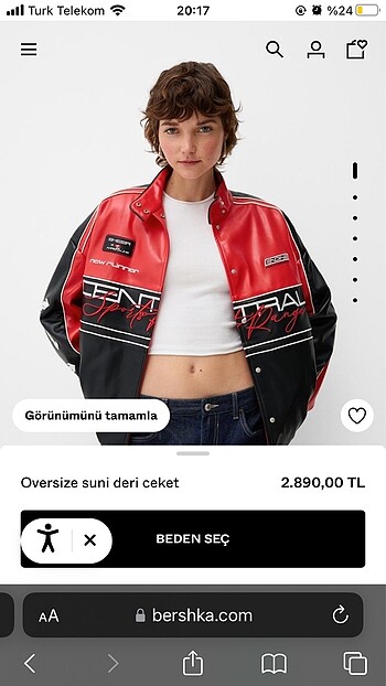 s Beden YENİ SEZON DERİ MOTORCO CEKETİ BERSHKA CEKET ZARA PULL AND BEAR 