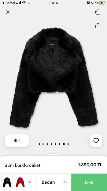 pull and bear siyah kürk kısa kürk crop kürk pull and bear zara 