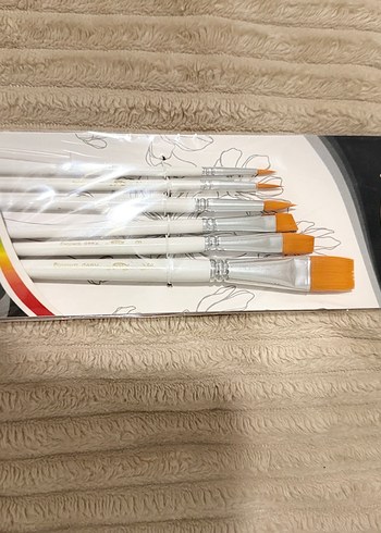 Beyaz Saplı 6'lı Boya Fırçası Seti - Görsel 2