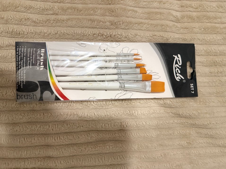 Beyaz Saplı 6'lı Boya Fırçası Seti - Görsel 2