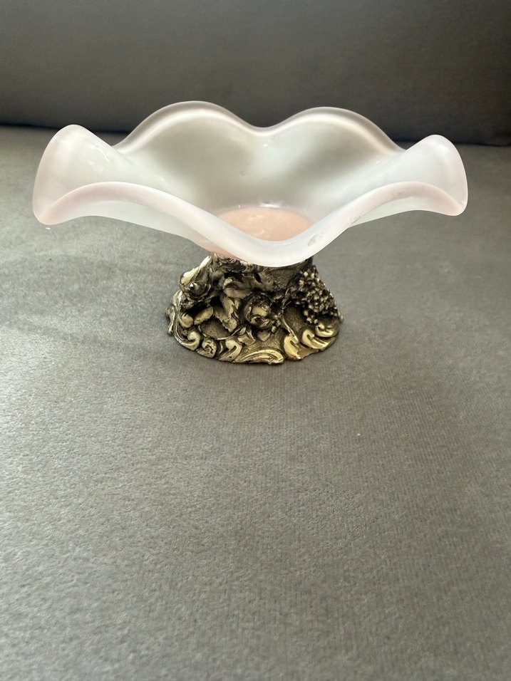 Gümüş kaplama ayaklı tabak - Görsel 2