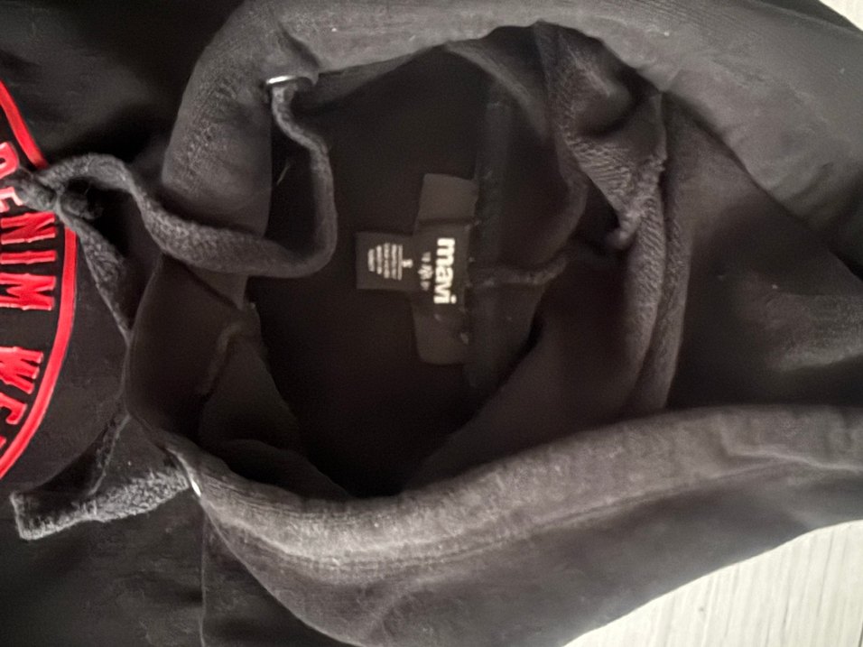 Mavi Jeans Siyah Kapüşonlu Baskılı Kadın Sweatshirt - Görsel 2