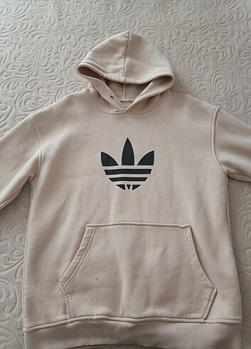 s/m Beden ten rengi Renk Adidas erkek kapşonlu sweatshirt 