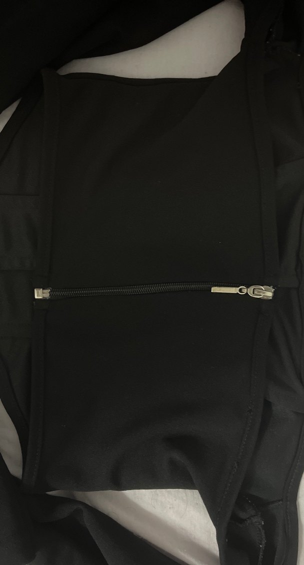 Siyah Straplez Uzun Kollu Mini Bustiyer - Görsel 3