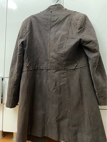 xl Beden yeşil Renk Vintage kaban