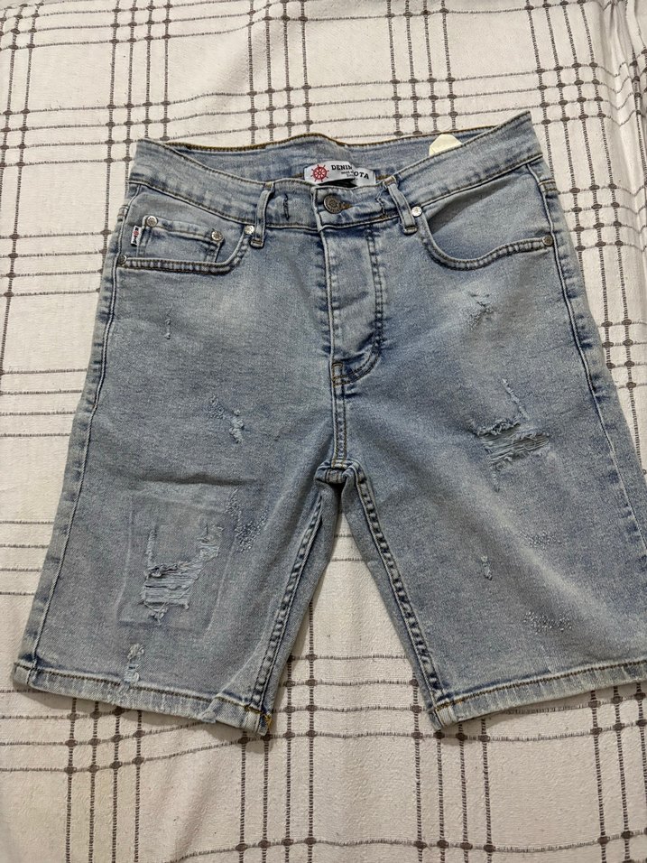 Erkek kot şort - Görsel 3