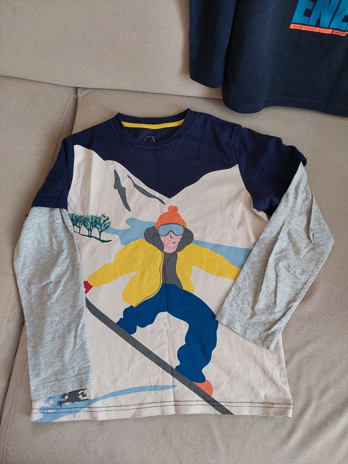 iki tsirt uzun kolu toplam satış 8/9/10 yaş - Görsel 4