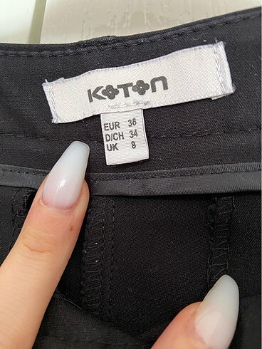 Koton Siyah kumaş pantolon